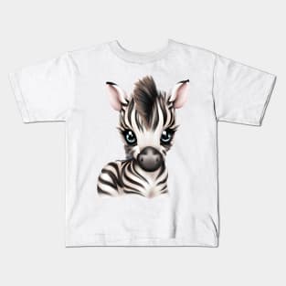 Cute and Adorable Kawaii Baby Zebra Kids T-Shirt